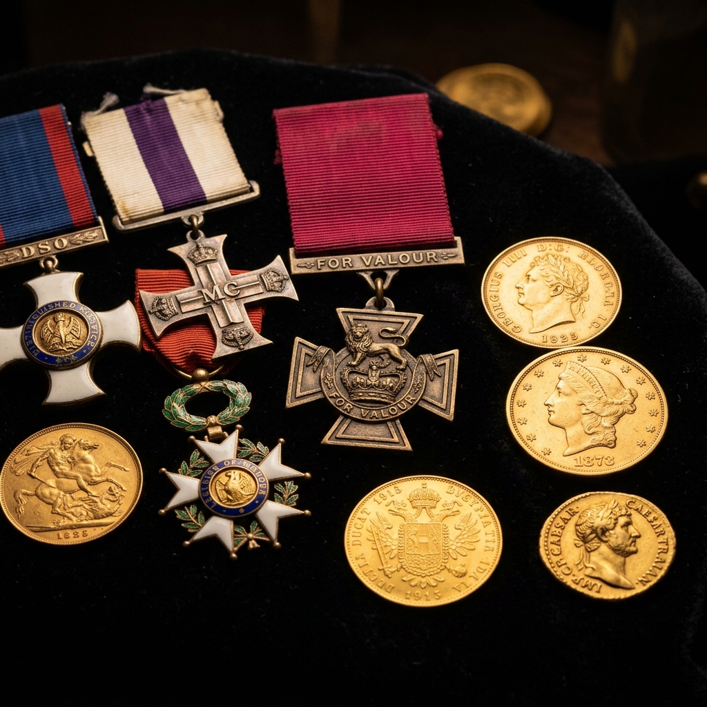 Münzen und Militaria