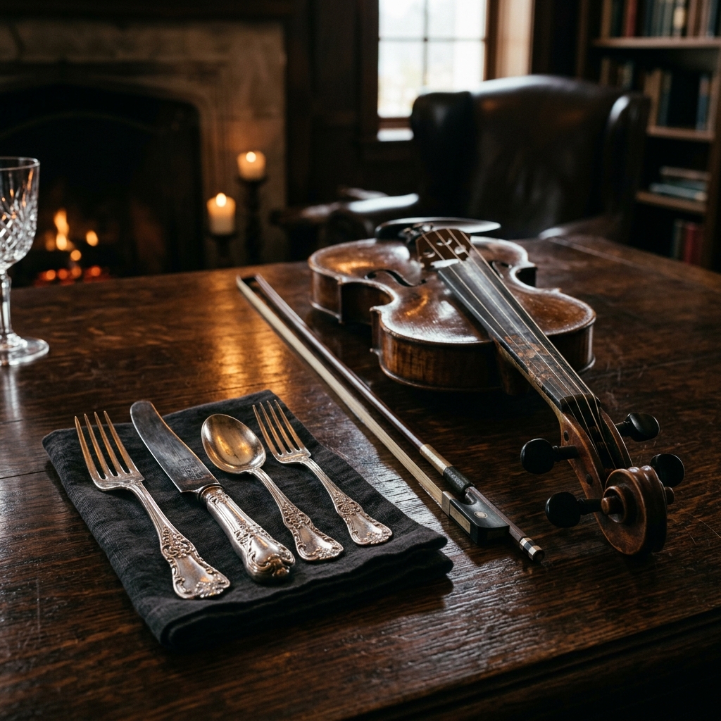 Silber und Instrumente